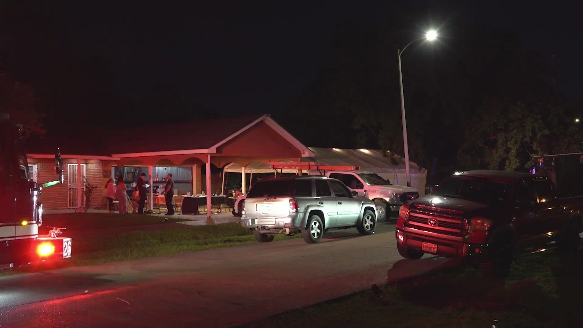 According to Houston police, a total of 14 people were injured. Some were transported and others went to the hospital in private vehicles.