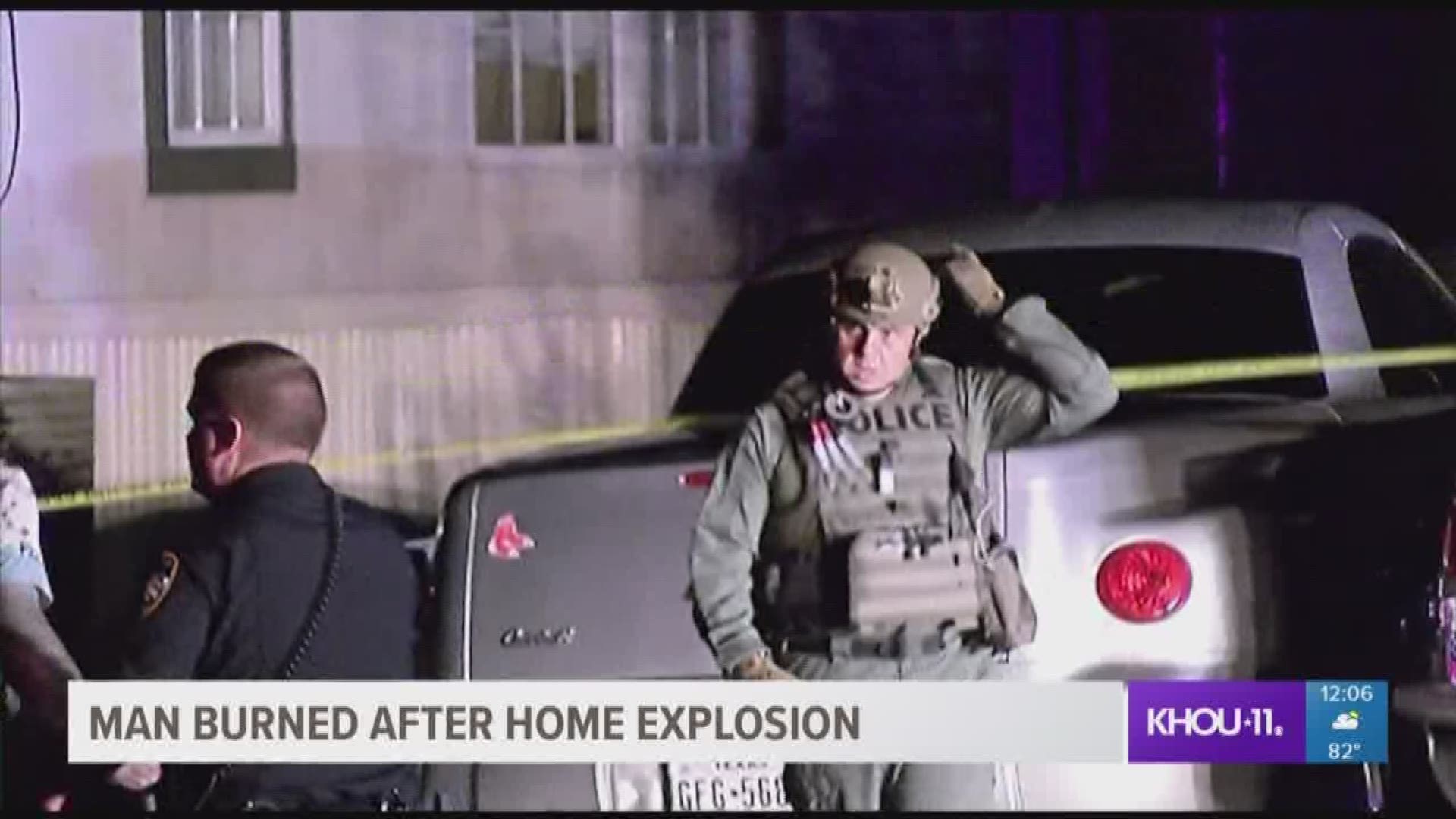 A man was critically injured during an explosion inside his home in Montgomery County late Tuesday night.
