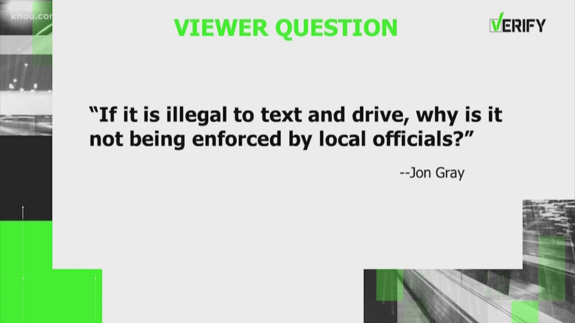 Viewer Jon Gray had questions about the law and reached out to our Verify team. He asked if it is illegal, why is it not being enforced by local officials?