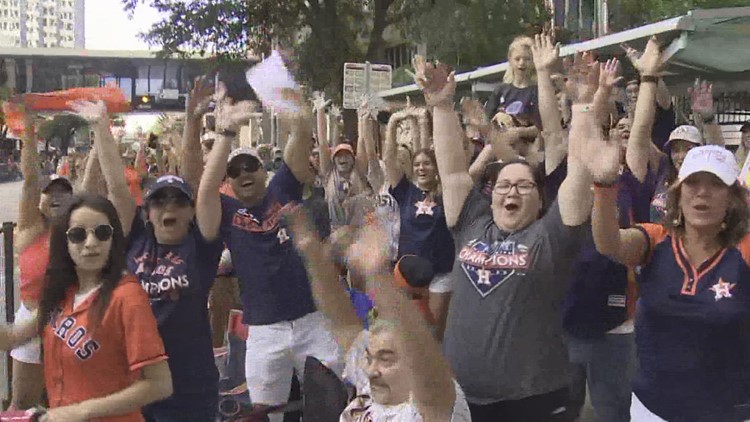 1M+ Astros fans line downtown streets for World Series parade