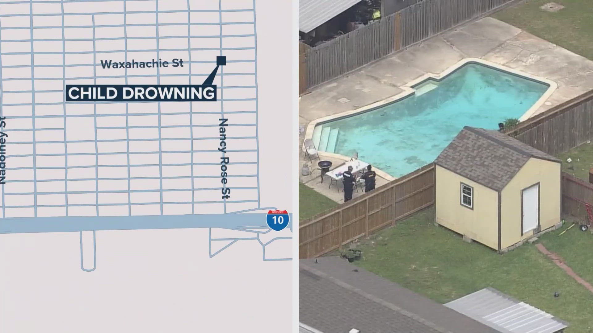 Child found dead in neighbor's pool in east Harris County | khou.com