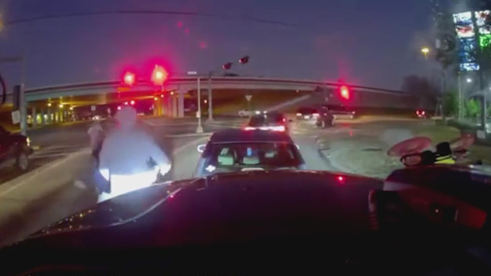 This incident happened on the Tomball Parkway in the Houston area on Jan. 14.