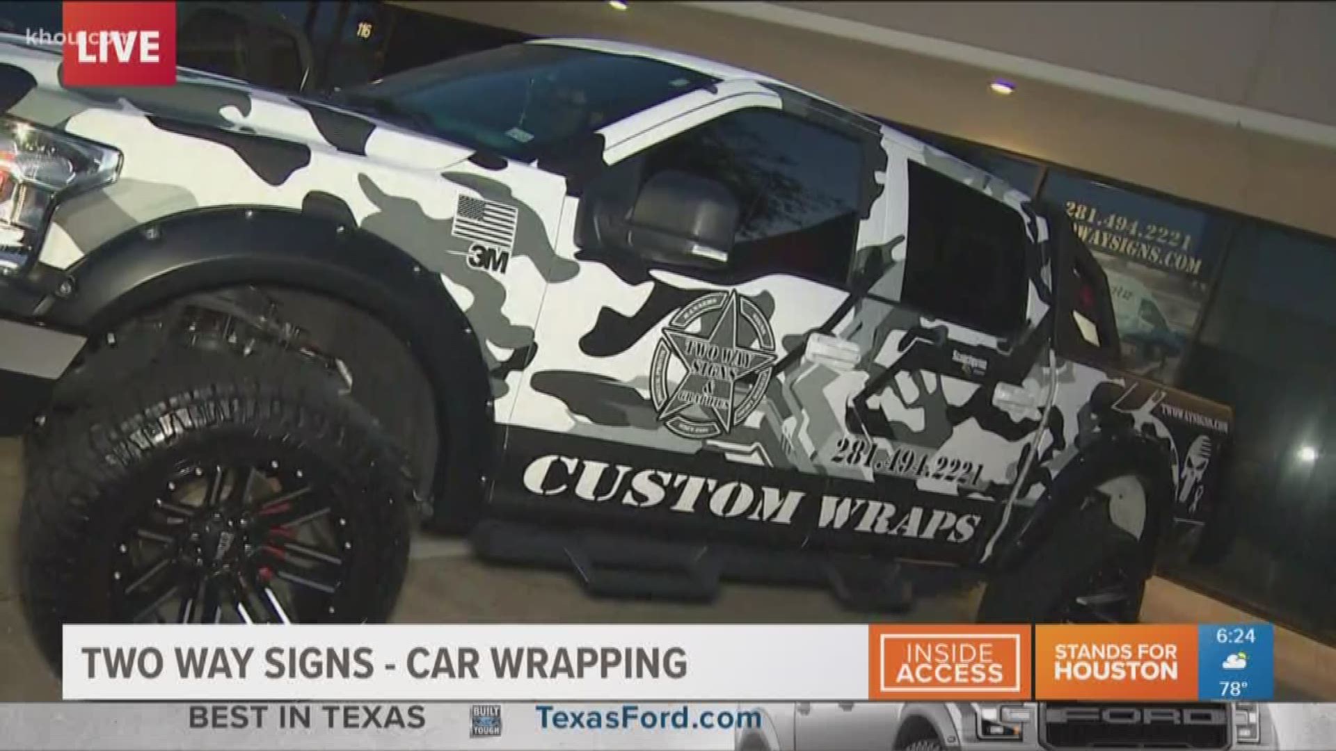 You've seen it a million times, cars and trucks that are wrapped with logos on them.  Well, our Sherry Williams wondered how they do that. 