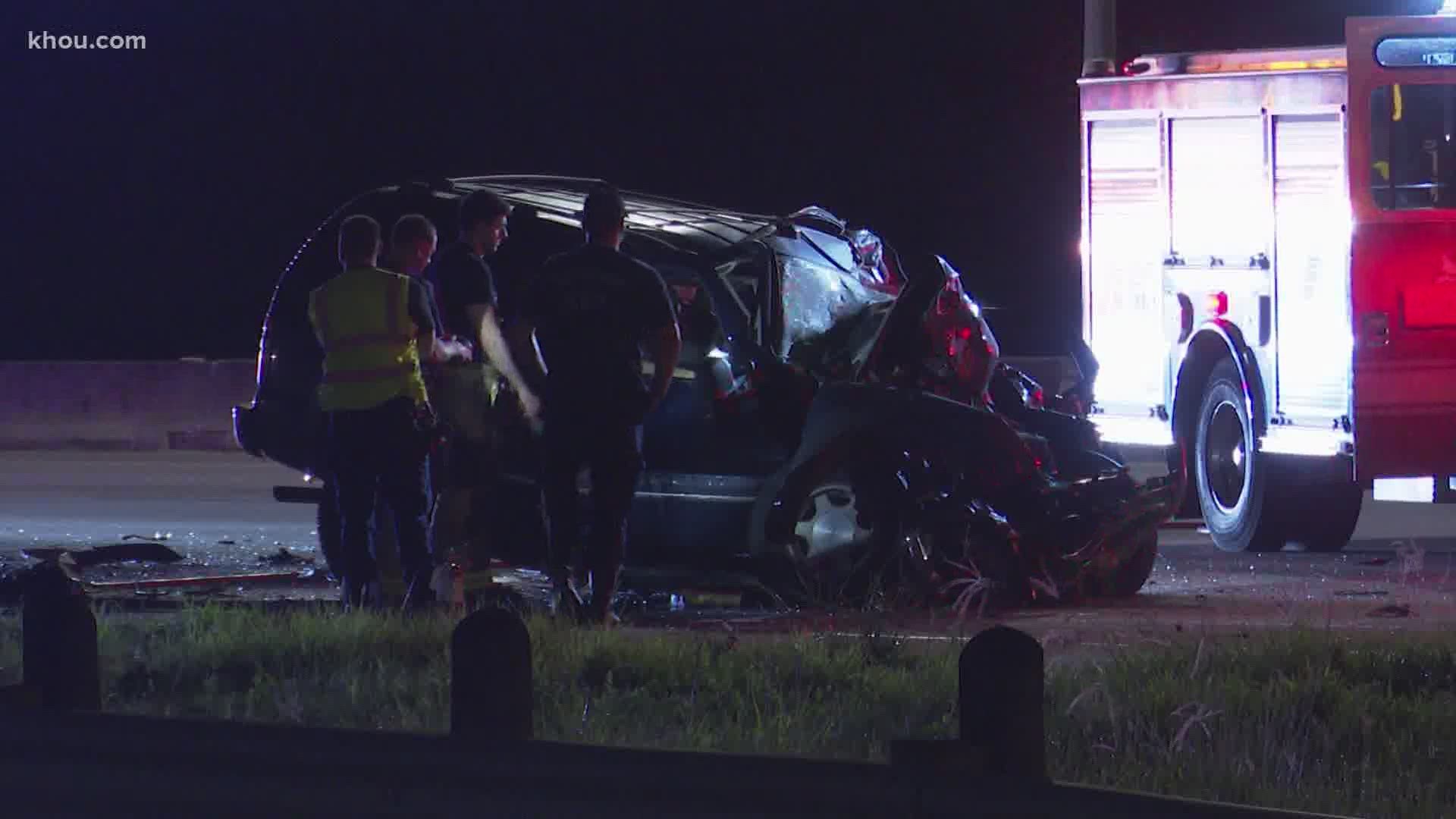 Local authorities investigating two deadly crashes early Wednesday on Beltway 8, one on the west and the other on the north side of town.