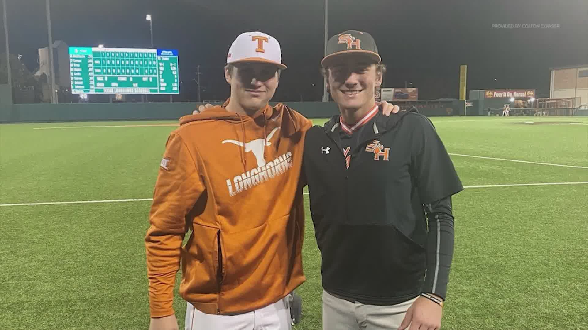 Texas pitcher Ty Madden and Sam Houston outfielder Colton Cowser are two of the top pro prospects in the country at their respective positions -- and close friends.