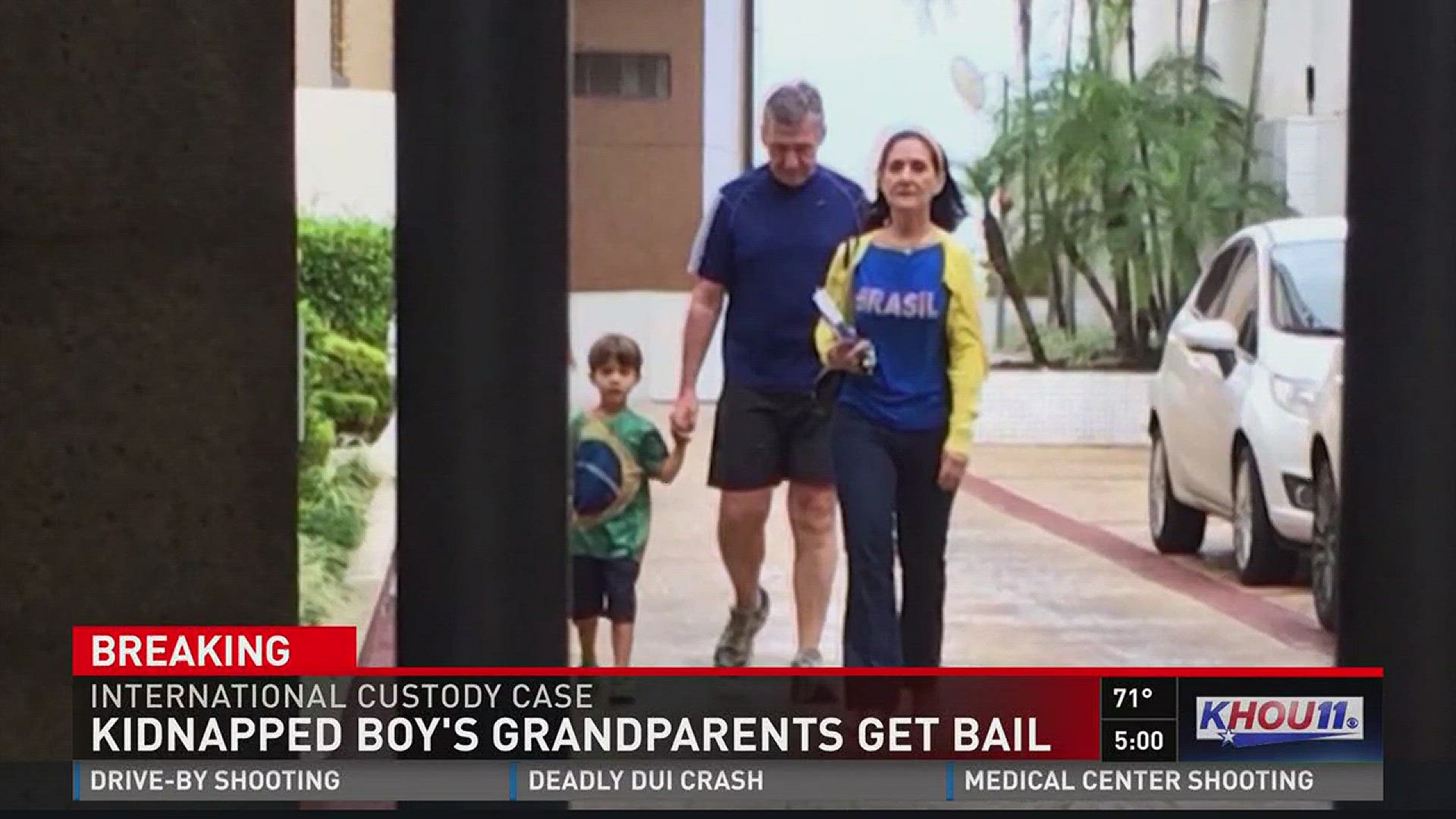 The couple accused of helping kidnap their grandson has been granted bail.