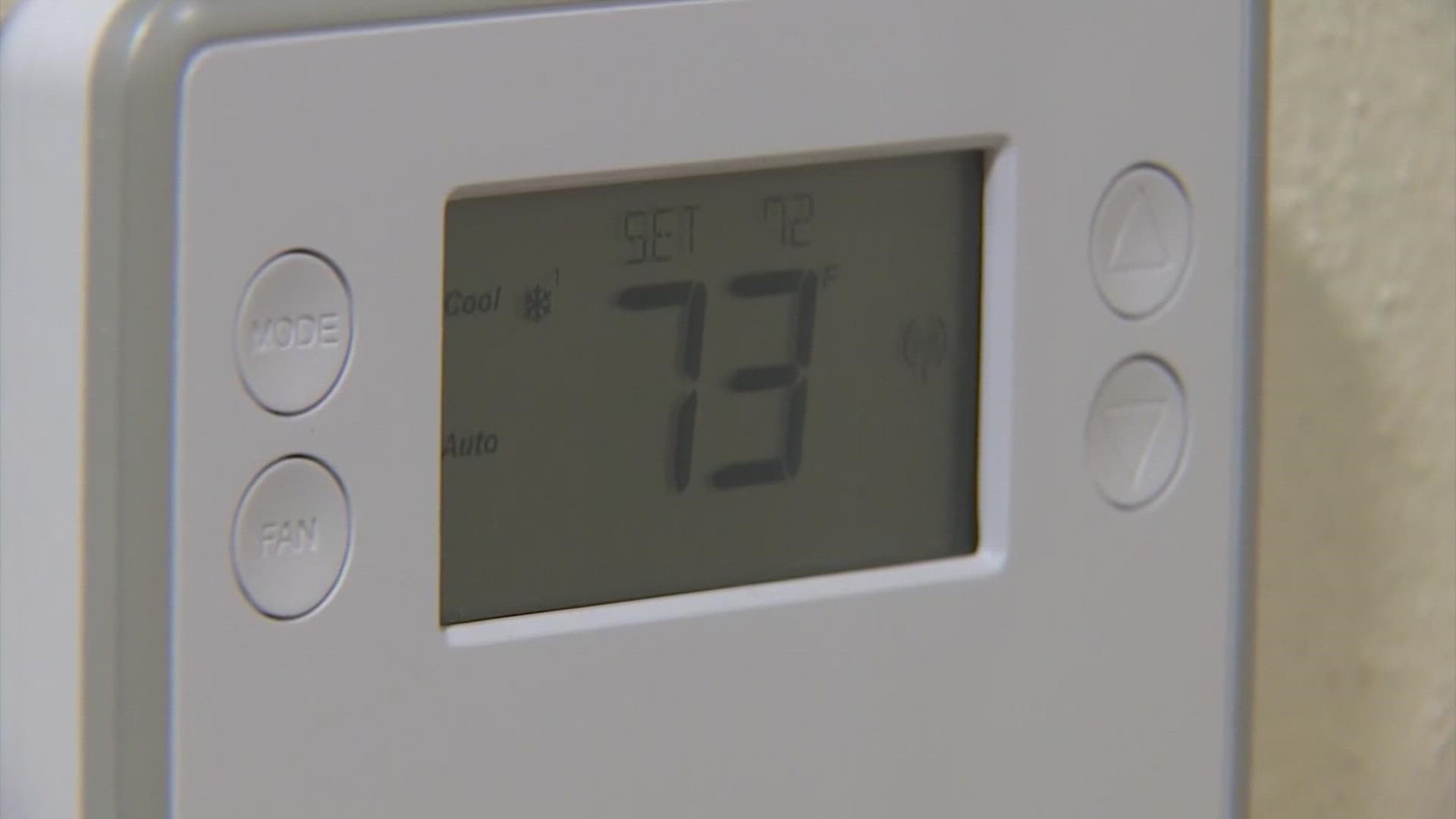 TXU and CenterPoint are among the companies who are able to change your thermostat remotely in an effort to conserve power.