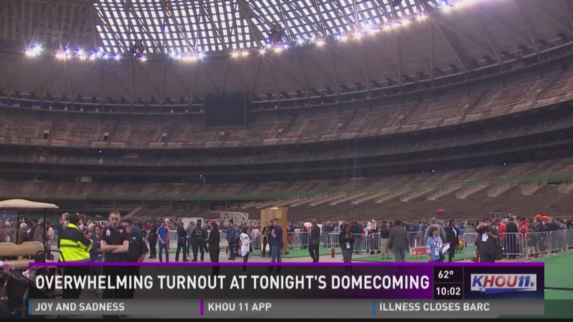 Houstonians flock to the Astrodome for one last look inside before