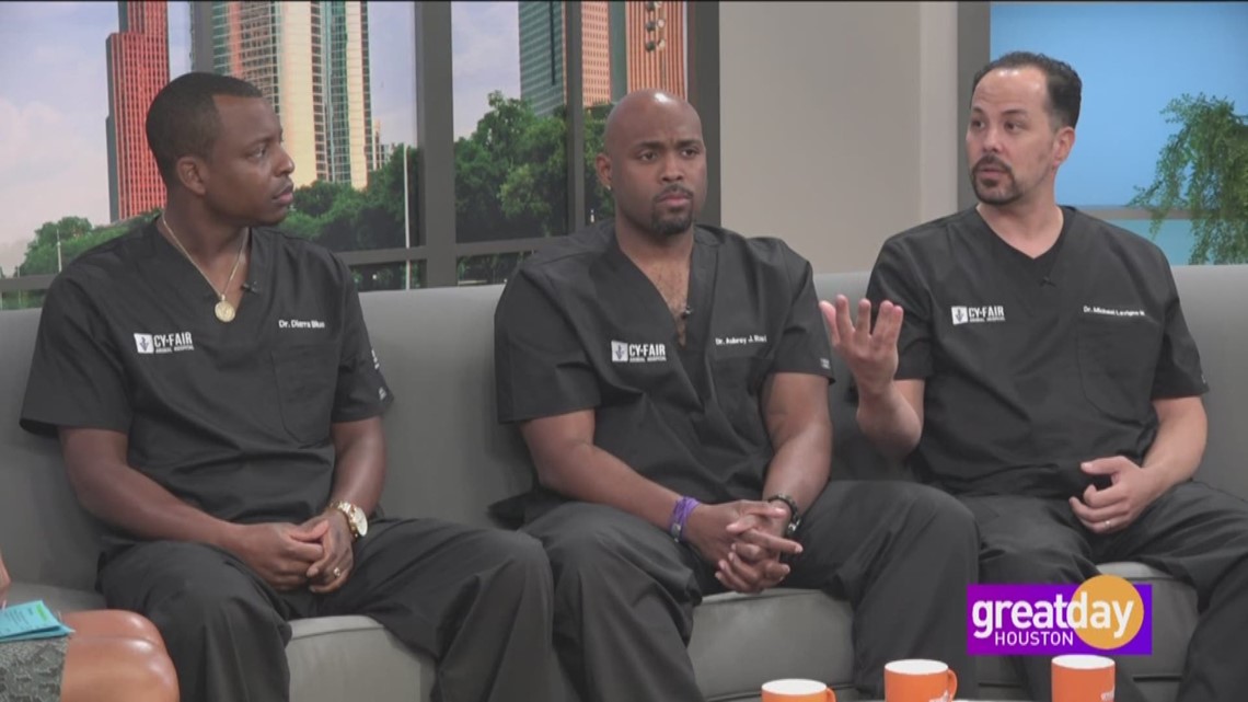 Dr. Diarra Blue, Dr. Aubrey Ross & Dr. Michael Lavigne From CyFair