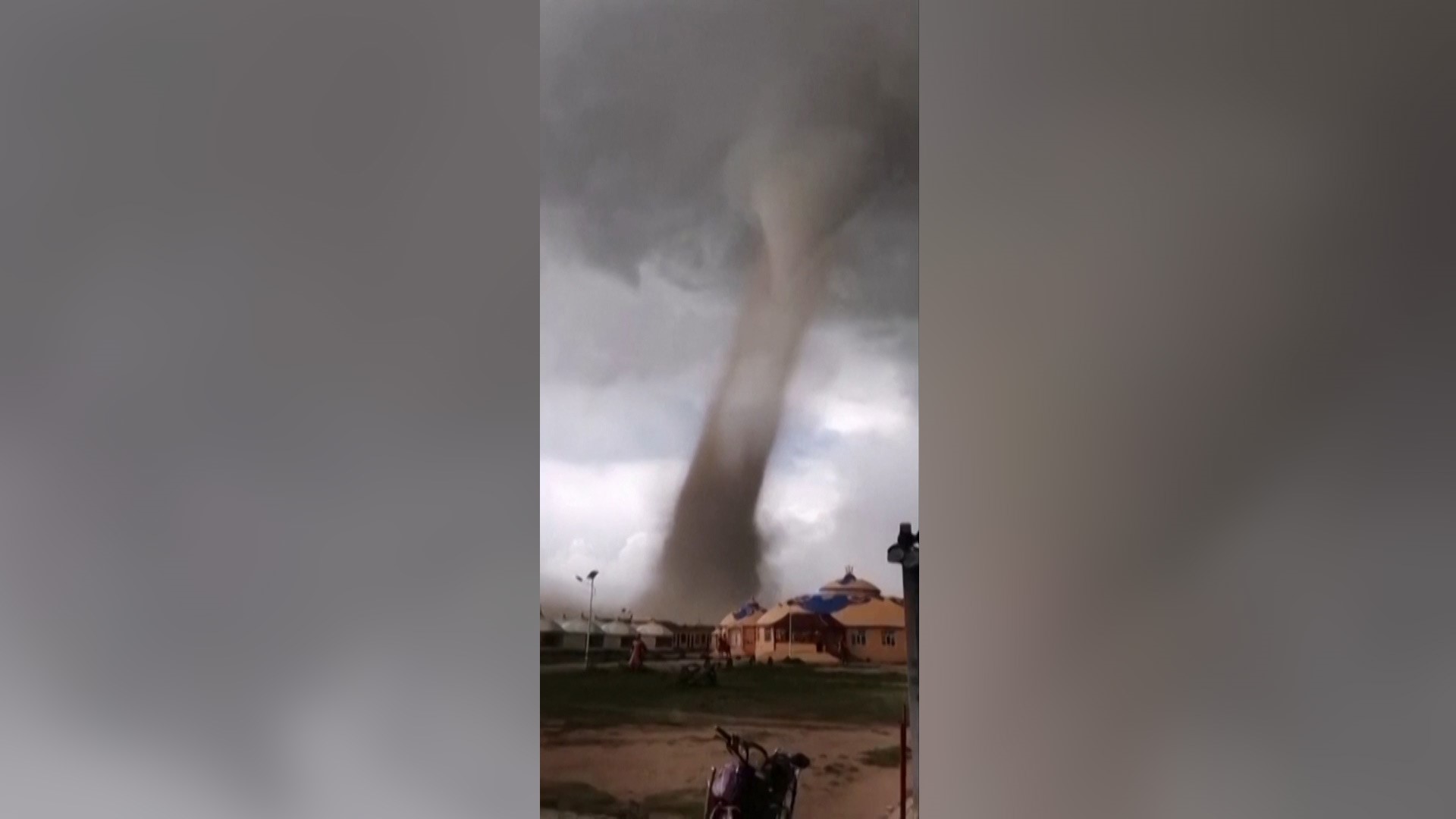 A tornado hit Baotou City of northern China on Aug. 9, 2020, injuring 33 people.
