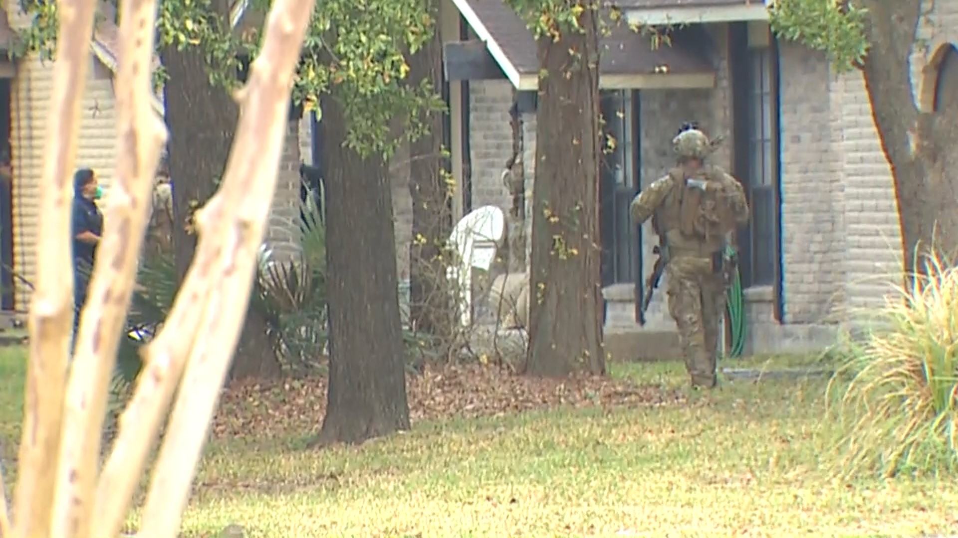 Harris County deputies surrounded the home early Wednesday morning before they also were shot at. They later found 4 dead in the home, including the suspect.