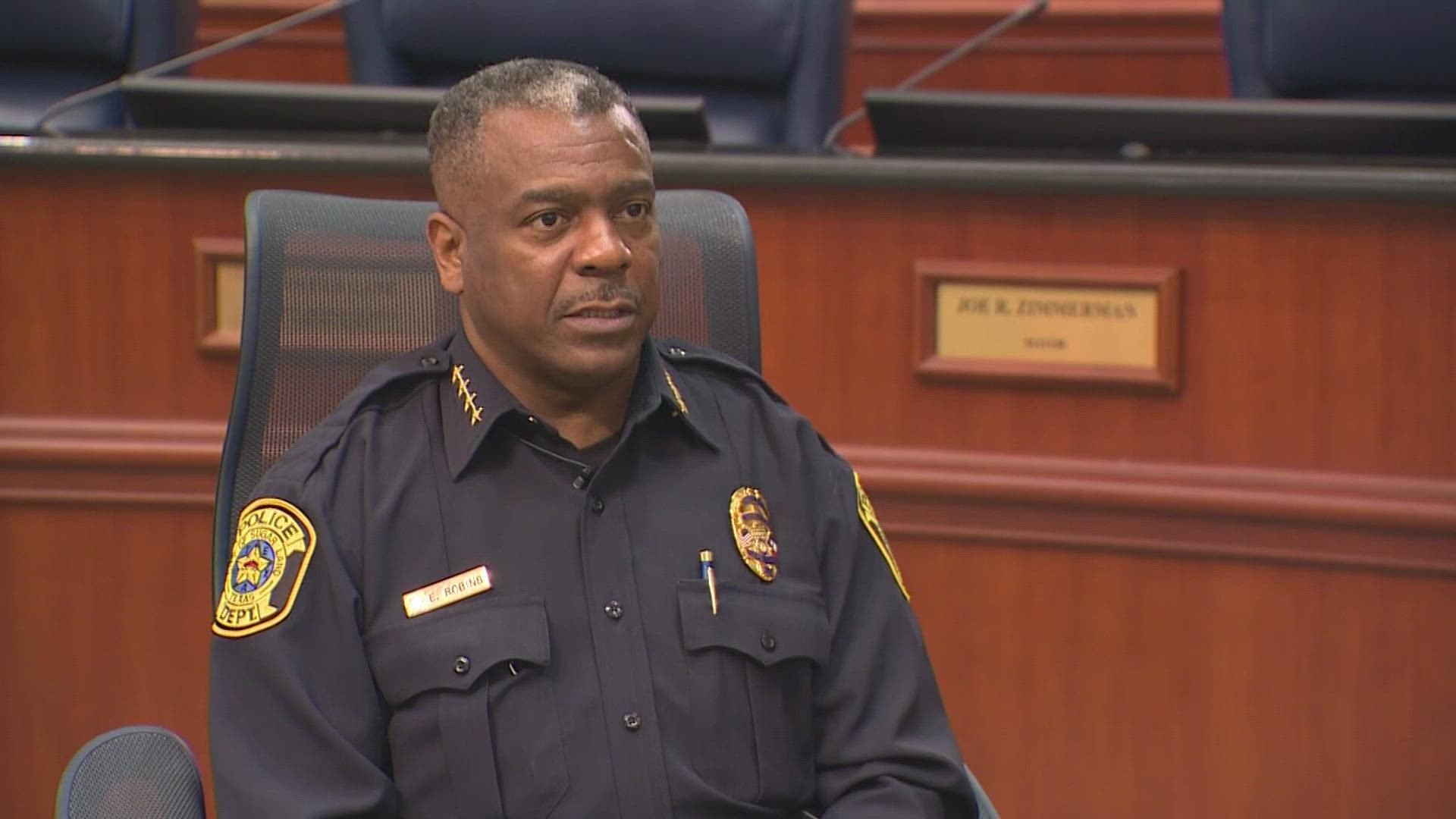 Chief Eric Robins says his officers did not give a retired officer special treatment during an investigation into an August shooting.