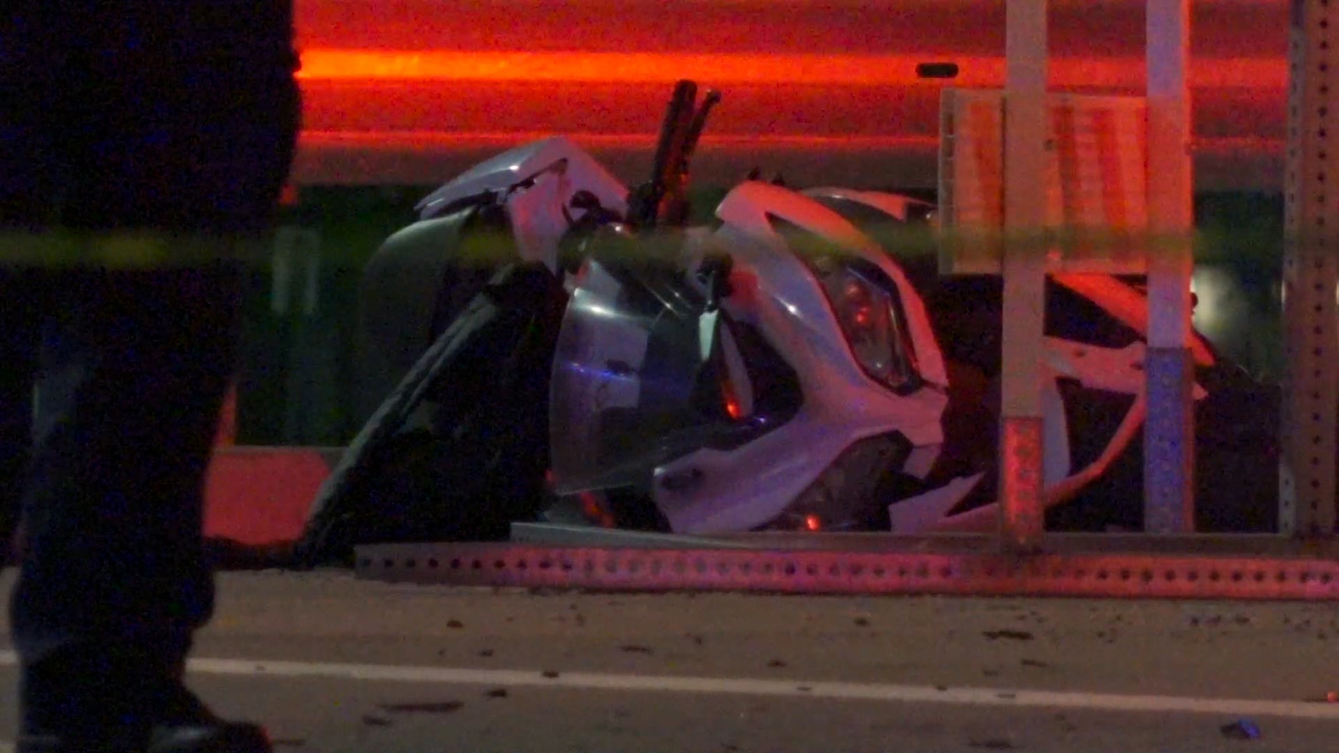 Houston police are looking for the driver who allegedly ran a red light and struck and killed a motorcyclist late Sunday.