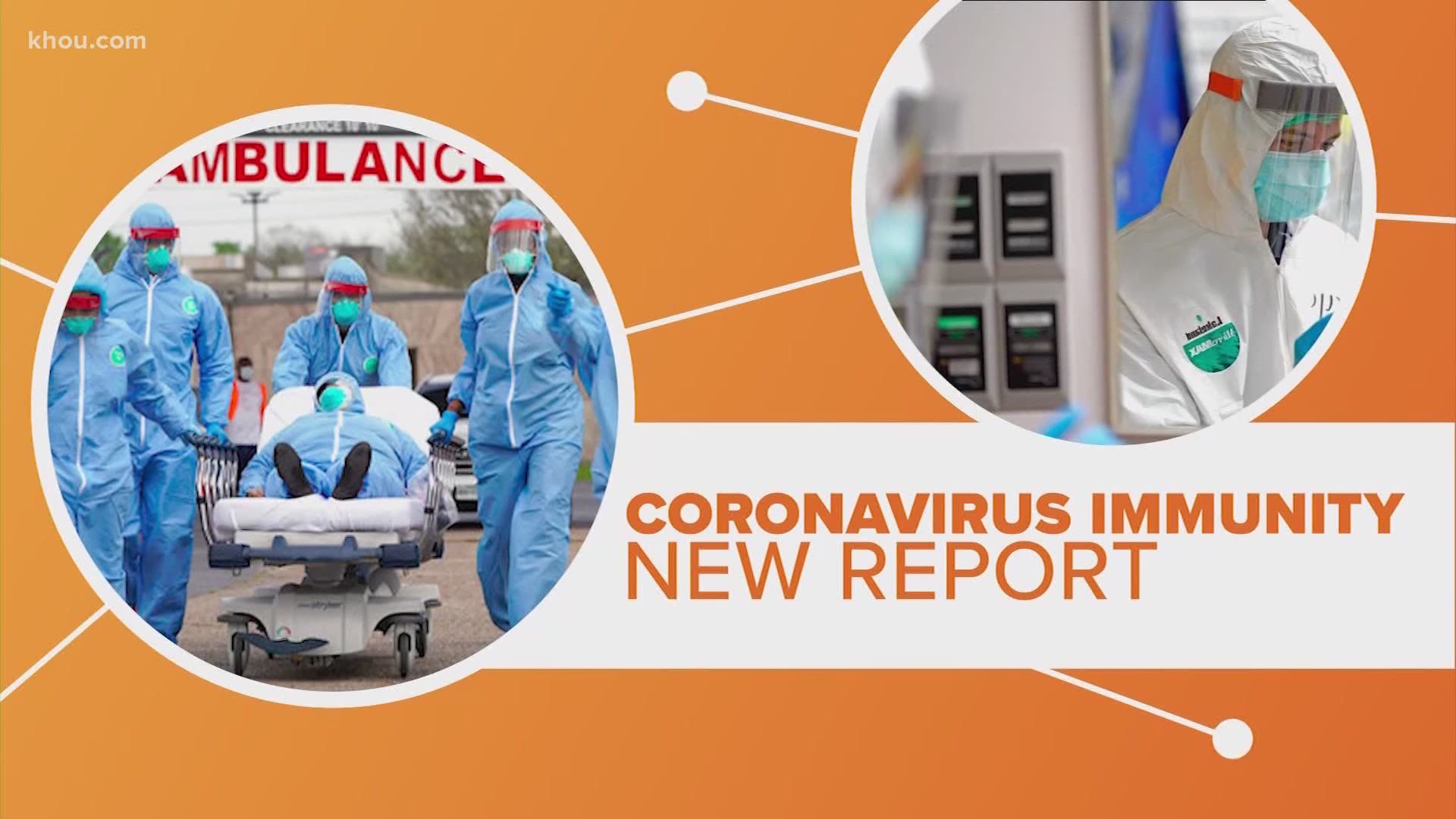 Since the coronavirus pandemic started there have been a lot of questions about immunity. Now, a new report has some very welcome good news.