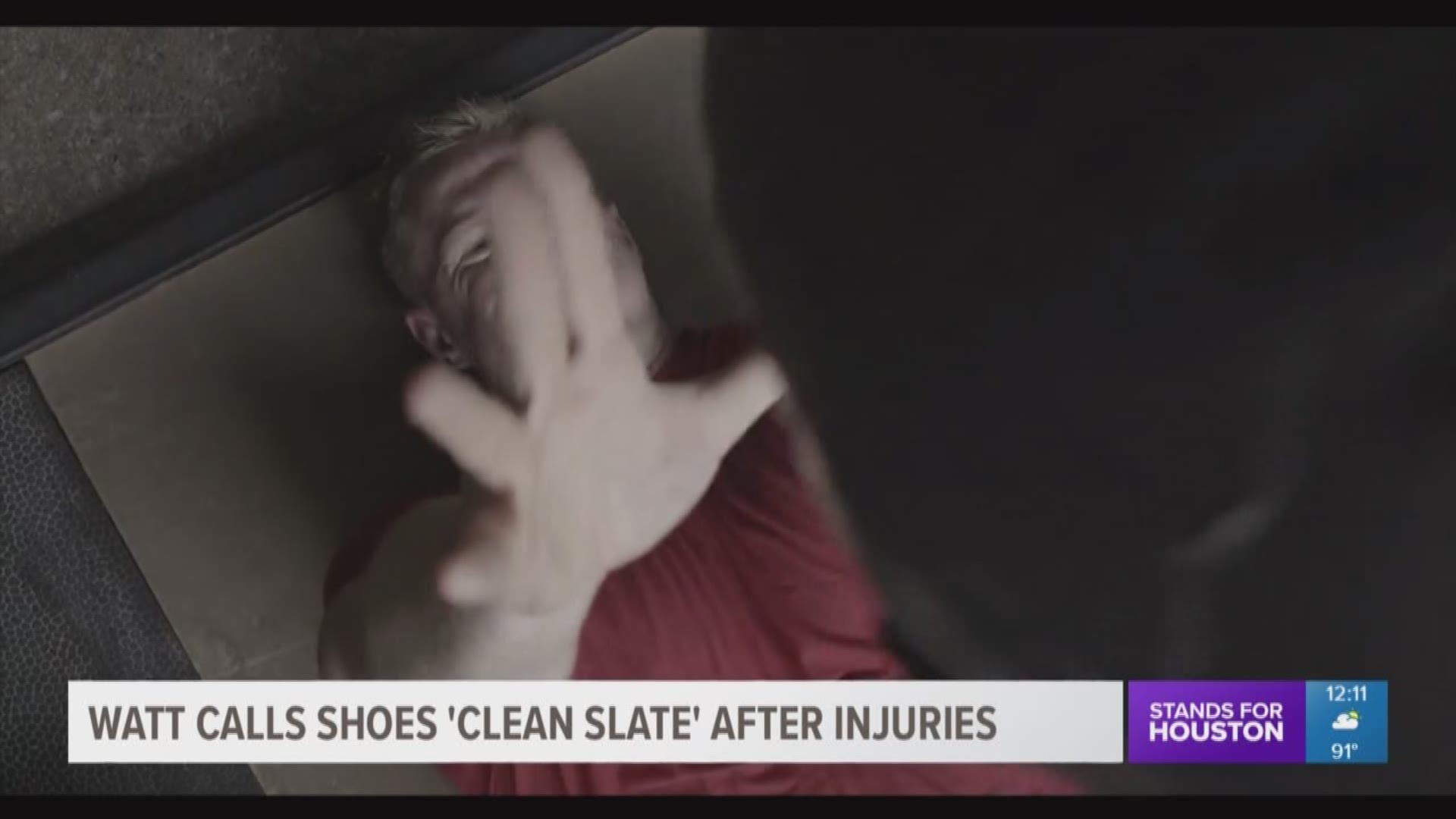 J.J. Watt says his new shoes represent "a clean slate" for him after Houston Texans star has battled injuries the past couple of seasons.