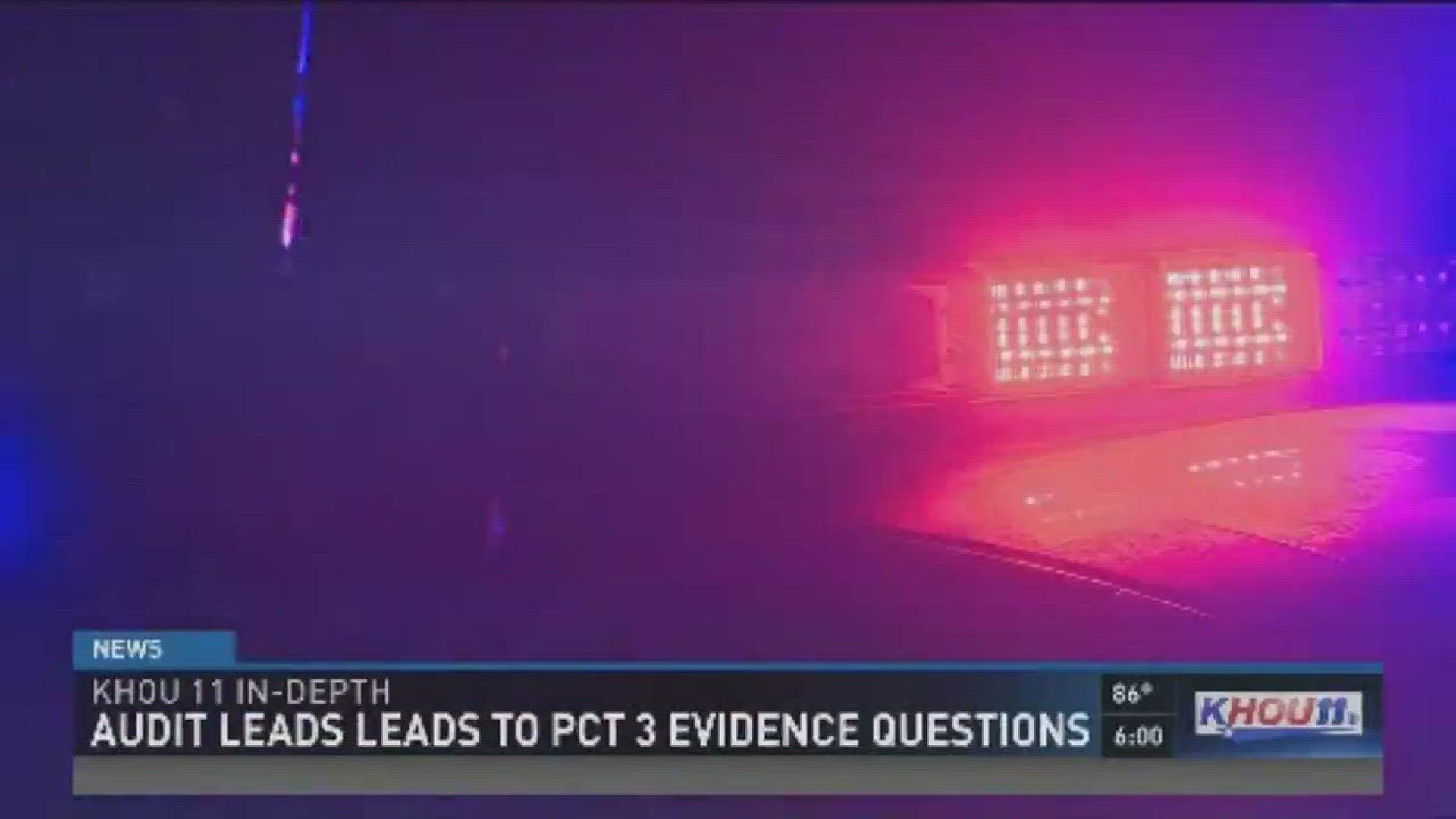 More than 2,000 pieces of evidence and property records in Constable Precinct 3 are in question after KHOU 11 News uncovered the precinct's independent audit.