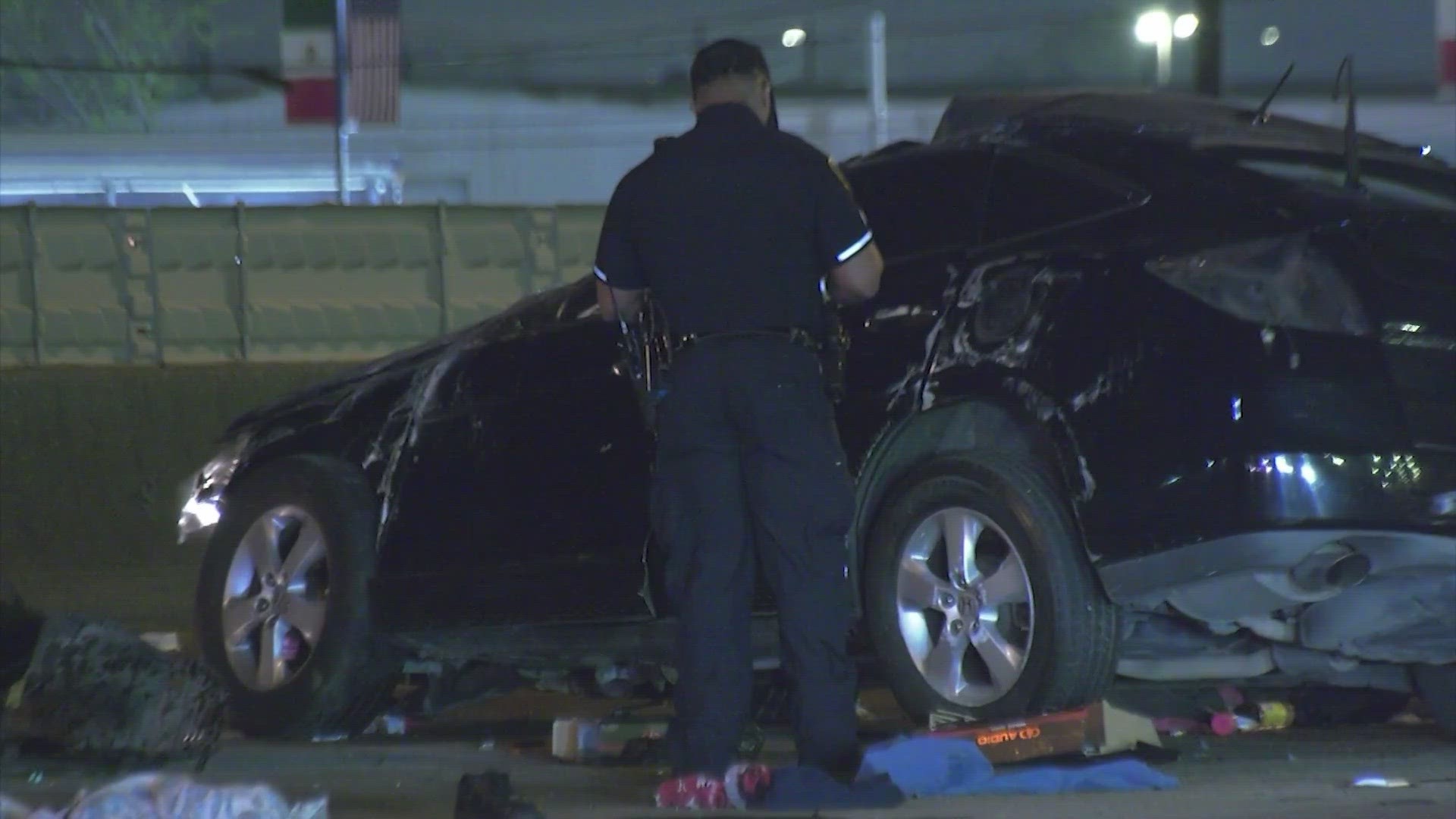 An infant was killed and several people were injured in a crash on the North Freeway late Sunday night, according to the Houston Police Department.