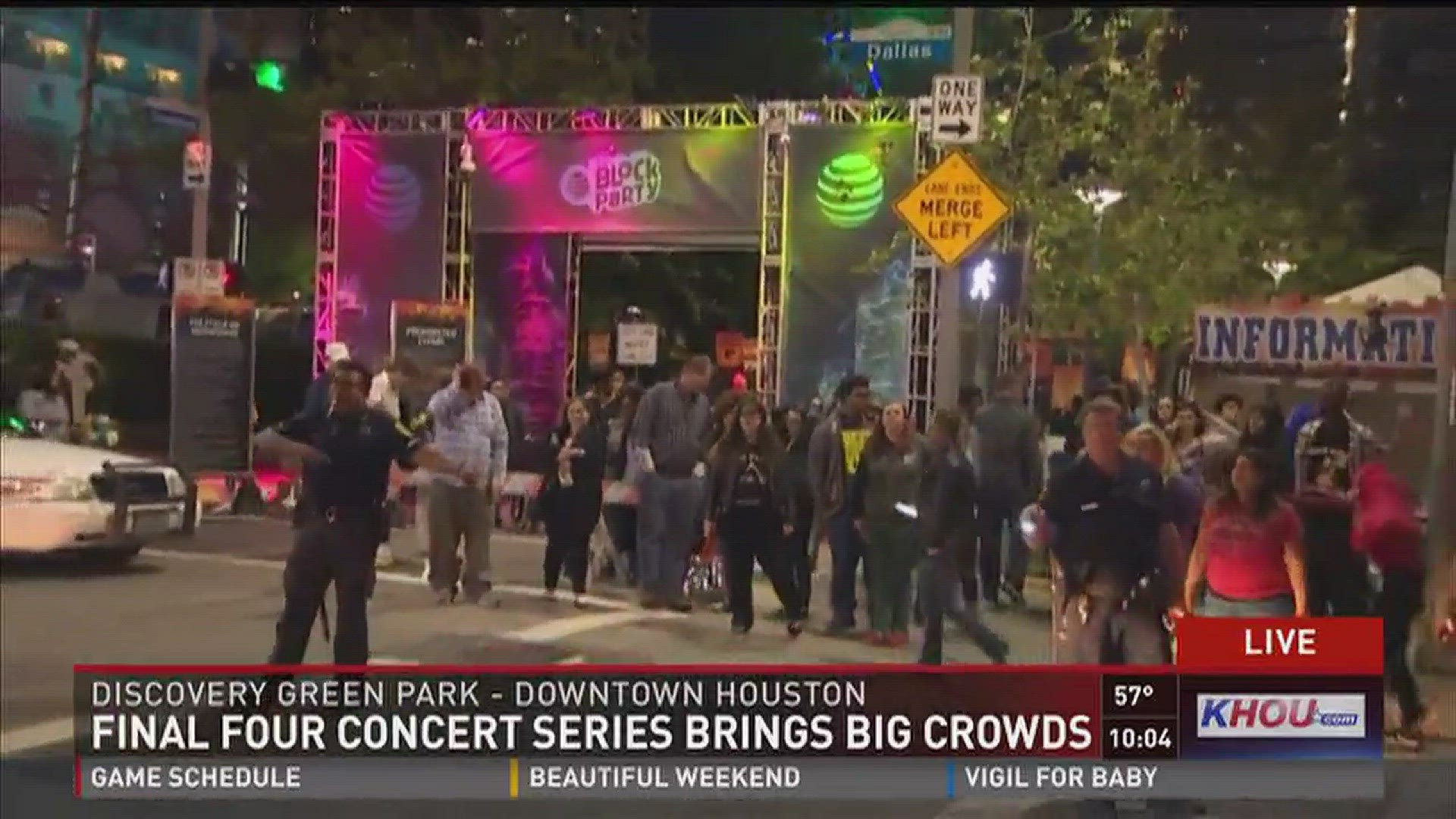 Final Four concert series brings big crowds to Discovery Green khou