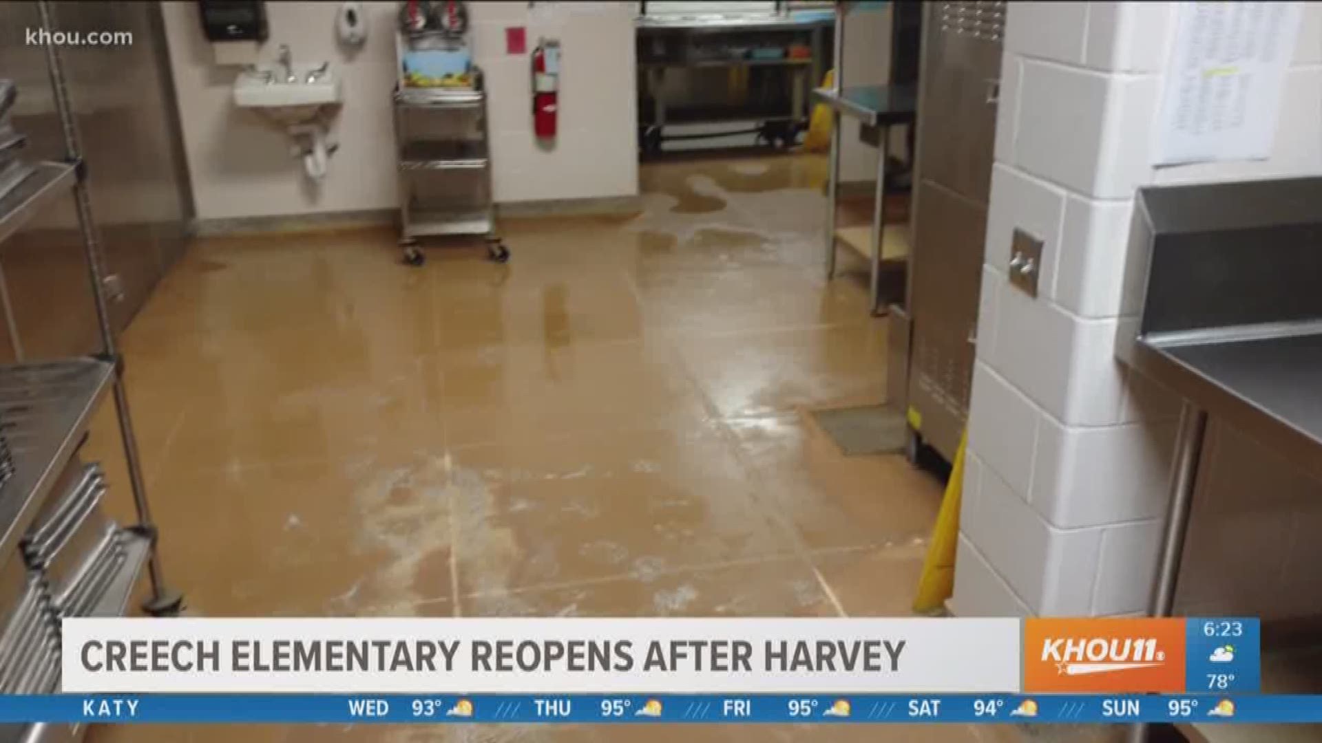 Betty Sue Creech Elementary reopens Wednesday nearly a year after Hurricane Harvey filled the school with two-feet of water.