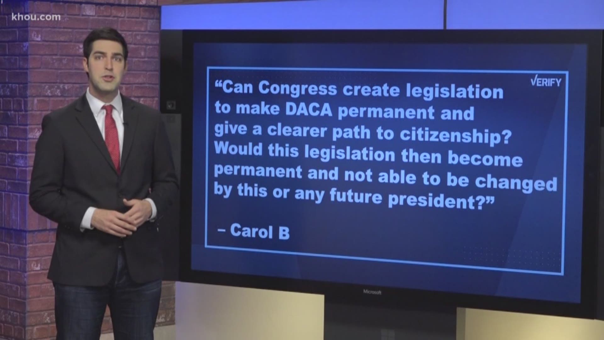 A viewer sent in a question about the future of DACA after President Trump offered to restore protections for children brought to the U.S. illegally.