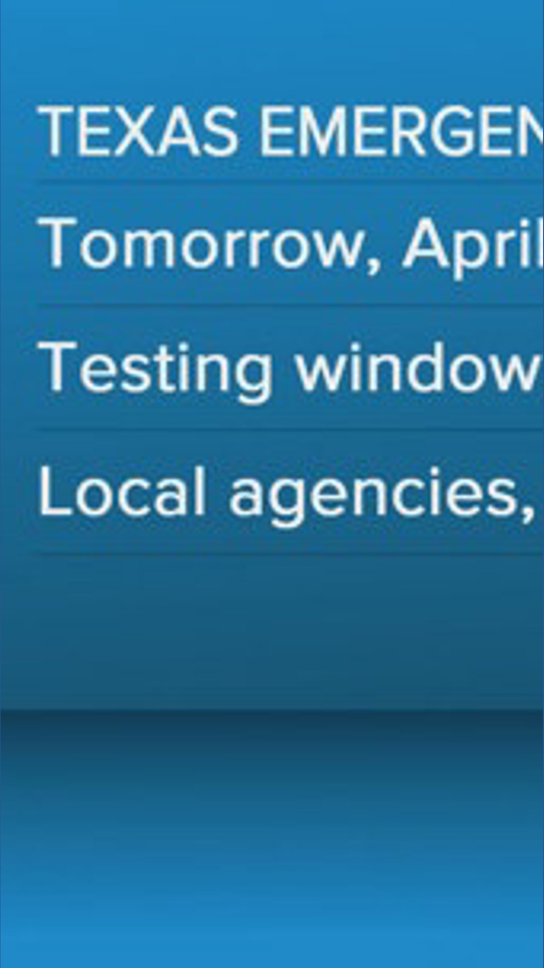 Texas statewide emergency alert system test scheduled for Thursday ...