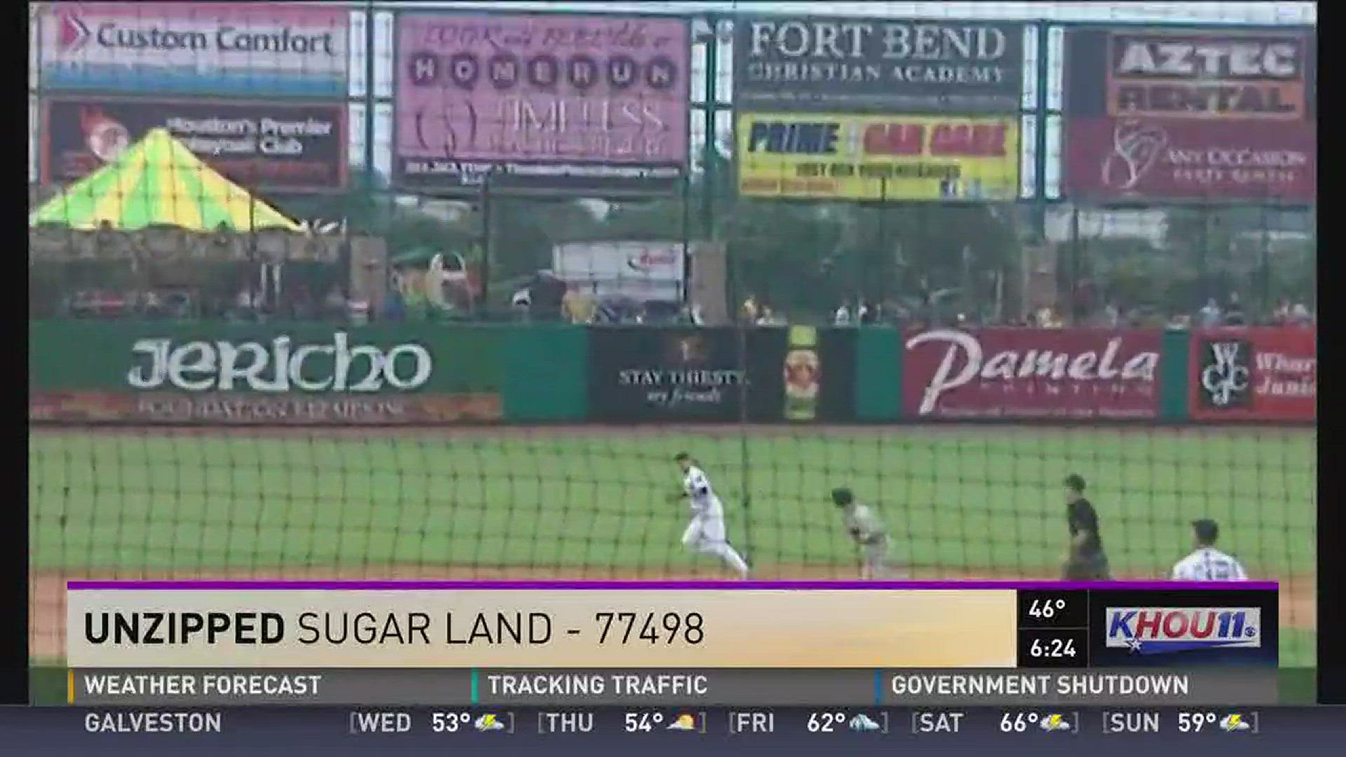 Wednesday morning, we're unzipping Sugar Land, specifically the 77498 zip code. It's home to the Sugar Land Skeeters. Sherry Williams was live at Constellation Field with what they have to offer!