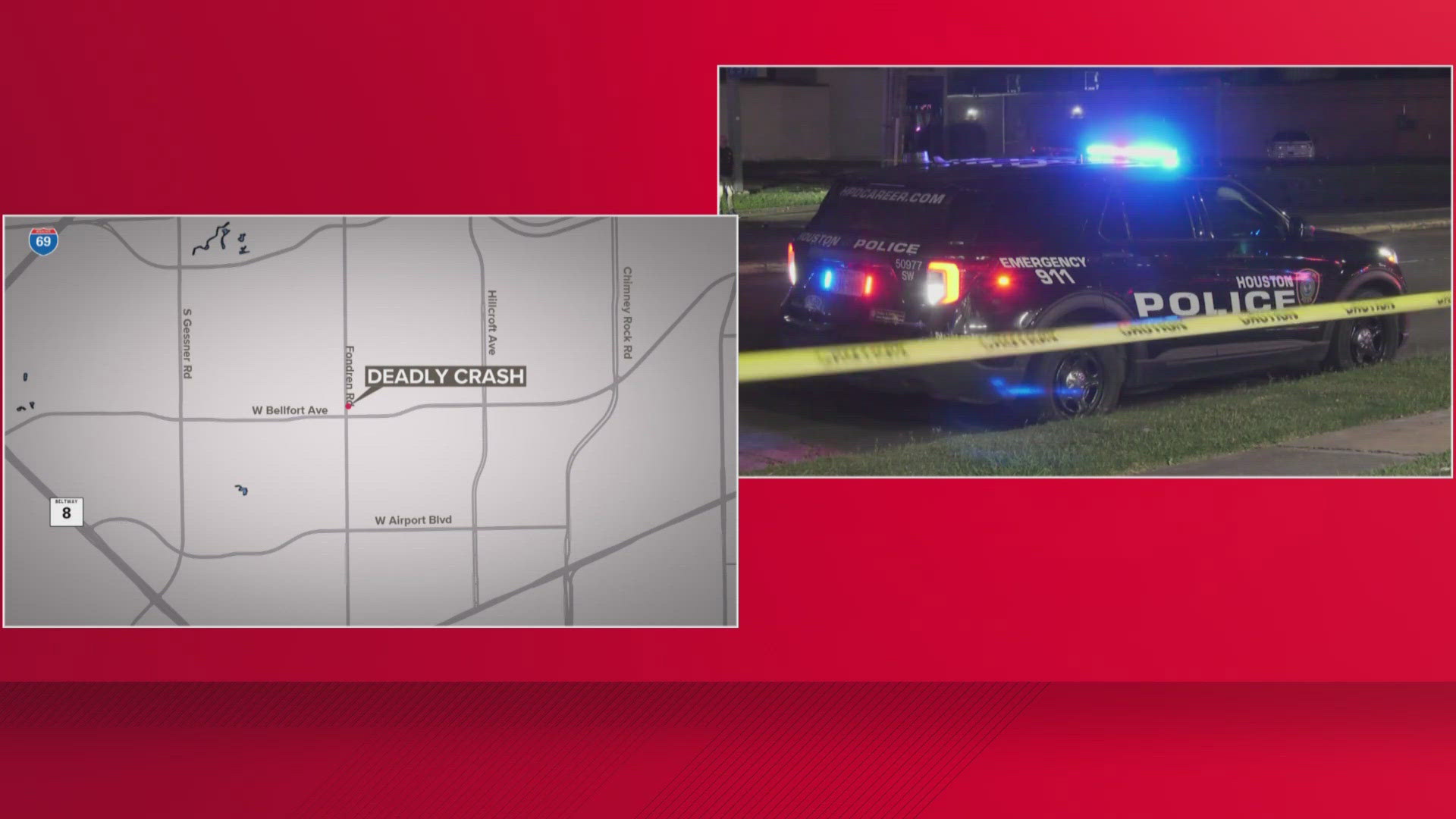 2 dead after high-speed chase ends in crash on West Bellfort Ave | khou.com