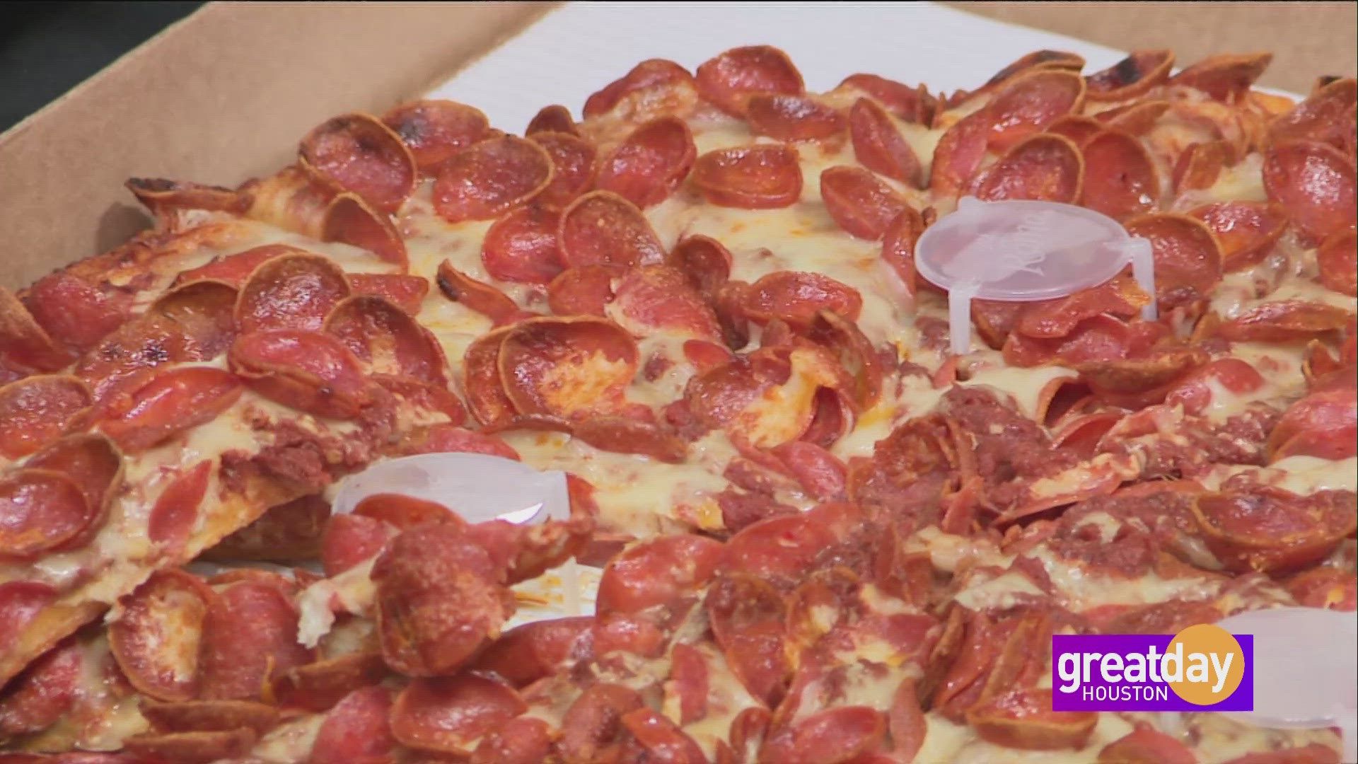 Great Day Houston got pizza deliveries from four restaurants ahead of National Pizza Party Day on May 17.