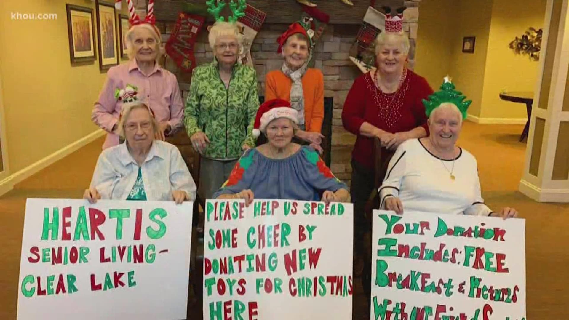 Heartis Senior Living Clear Lake launched a toy drive for children stuck in Shriners Hospital this Christmas.