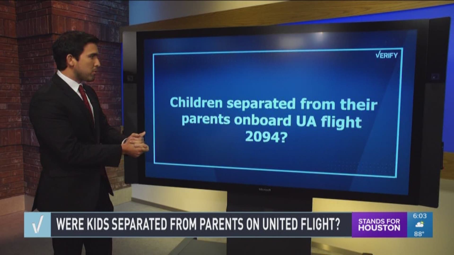 A viral video surfaced that appeared to show United Airlines using one of its flights to separate children from their parents after the airline requested government officials not to. Our KHOU 11 Reporter Marcelino Benito looks into what is true or not. 