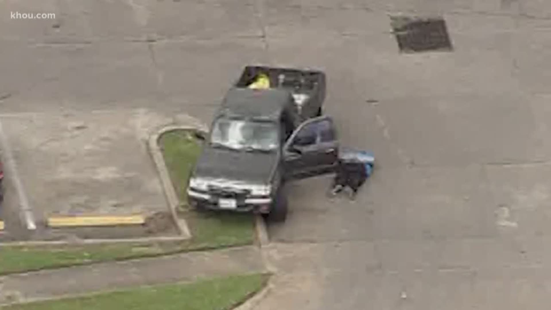 A wild chase came to an end in southeast Houston Thursday, with the police using a PIT maneuver to make an arrest. The owner of the truck said he was in church Sunday morning when it was stolen from the church's parking lot.