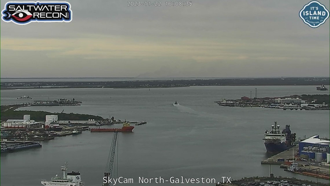 Smoke seen coming from Galveston due to controlled burn