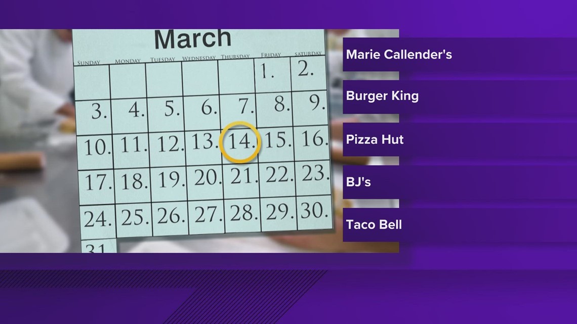 Pi Day discounts Deals on pizza, pie and more