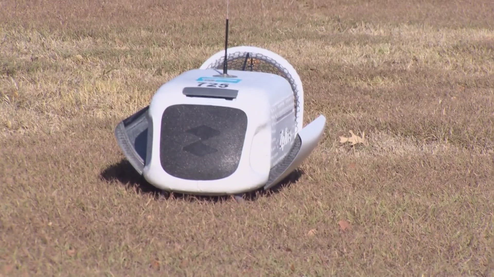 Drone makes first-ever delivery to Texas animal shelter | khou.com
