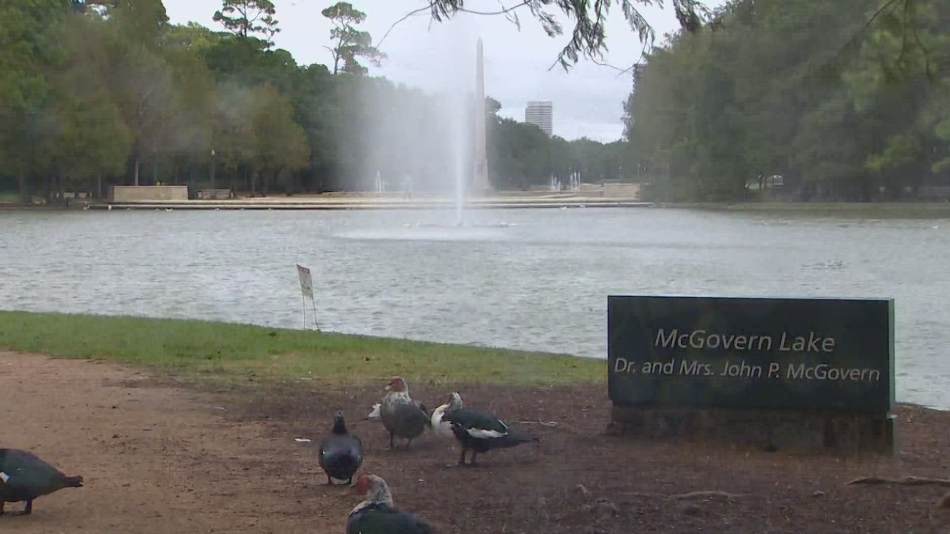 HPD said the body was found in McGovern Lake on Monday morning.