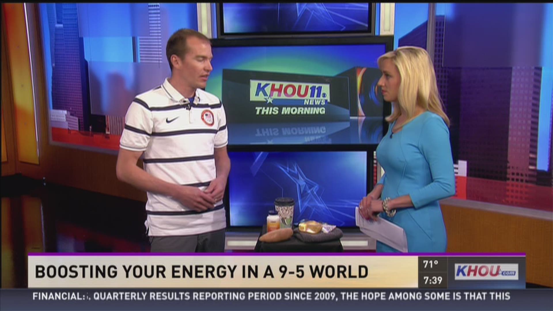 Gold medal Olympian Billy Demong gives viewers tips on boosting their energy while sitting at their desks all day.