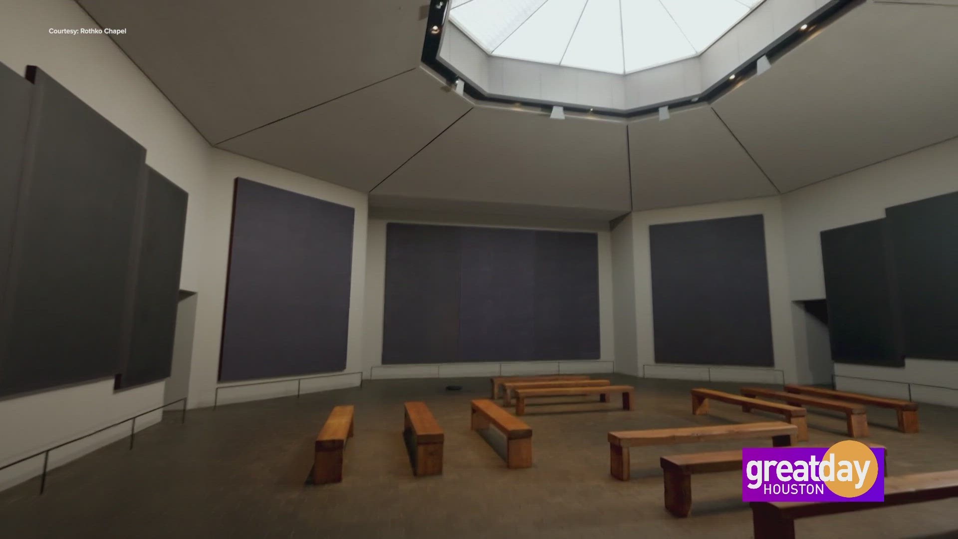 The Rothko Chapel showcases the intersection of art and spirituality.