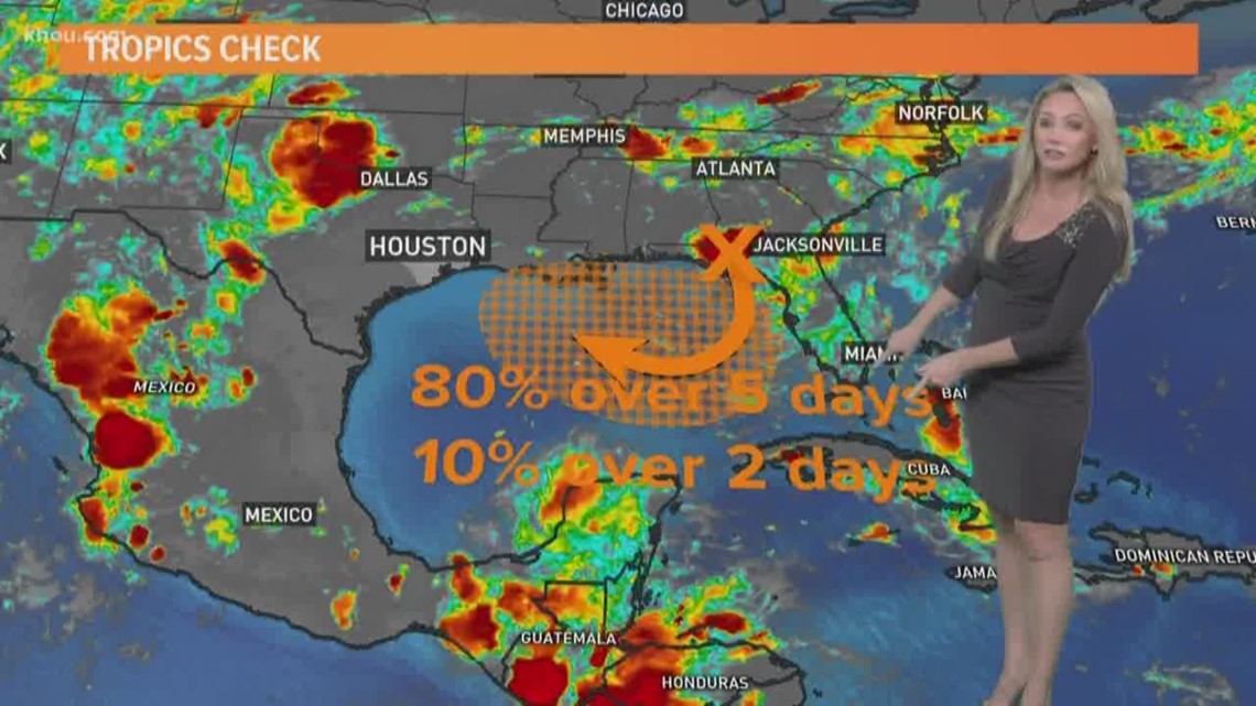 Gulf of Mexico weather update: 80% chance for tropical development this