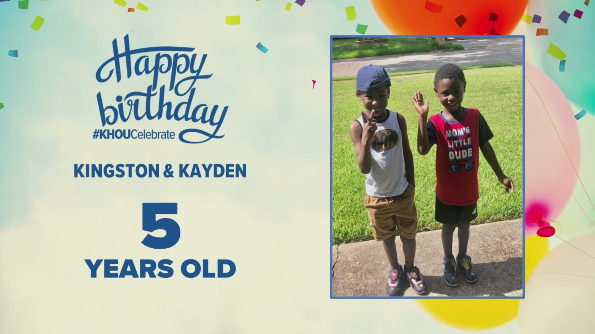 Kingston and Kayden get double the cake and double the gifts on their 5th birthday, plus 28 years of marriage on the 28th.