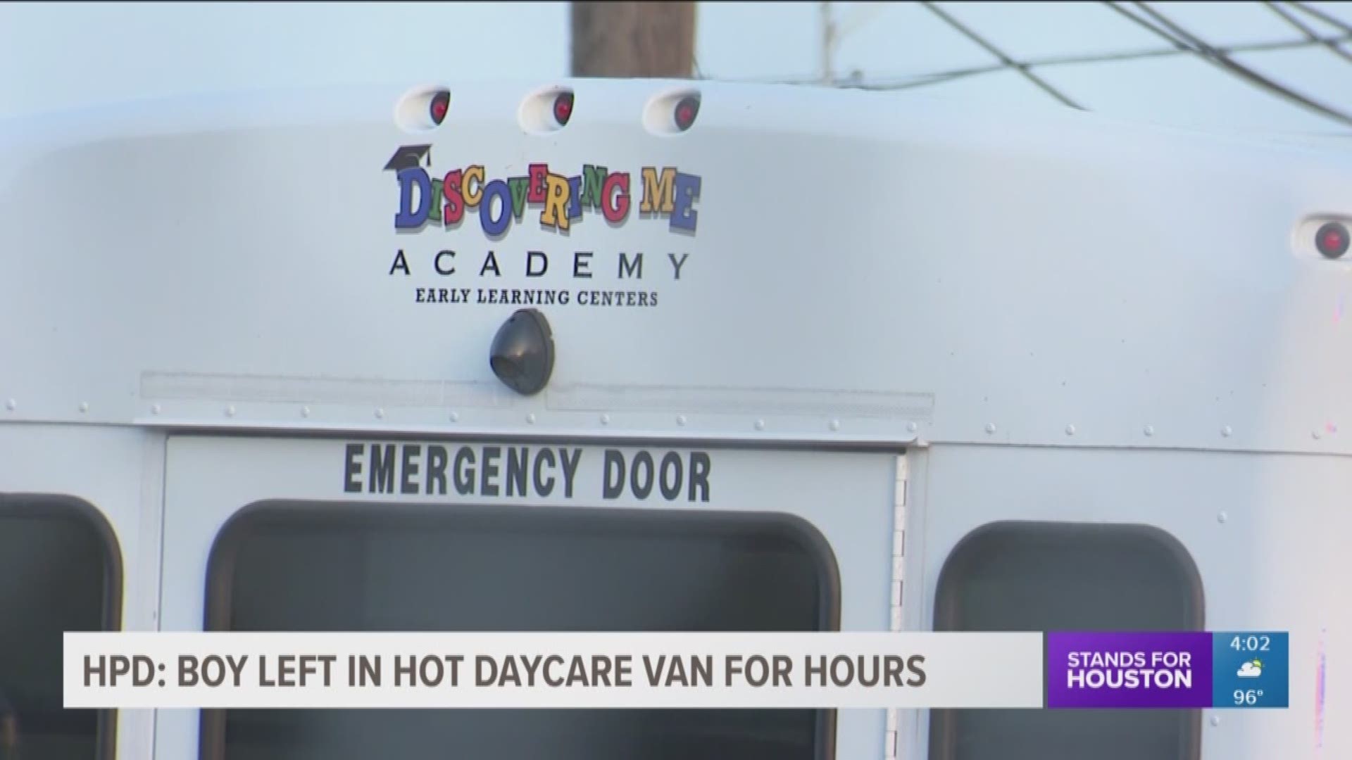 At a press conference held by Houston Police on Friday, officials said the 3 year old boy who died after being left in a hot van at daycare was inside the vehicle for hours.