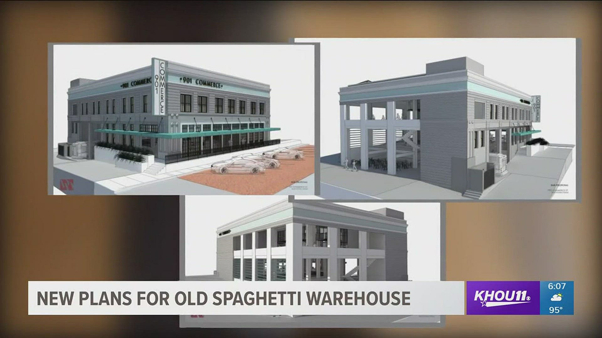 New owners of the old Spaghetti Warehouse have plans to make it "floodable." Harvey destroyed the landmark restaurant along Buffalo Bayou. But future flooding may only do moderate damage.