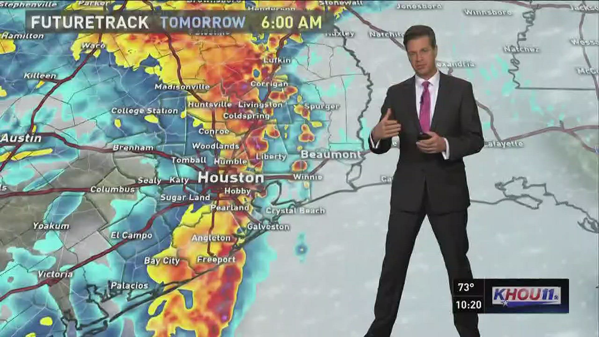 KHOU 11 Chief Meteorologist David Paul says there will be heavy rain overnight and for most of Wednesday.