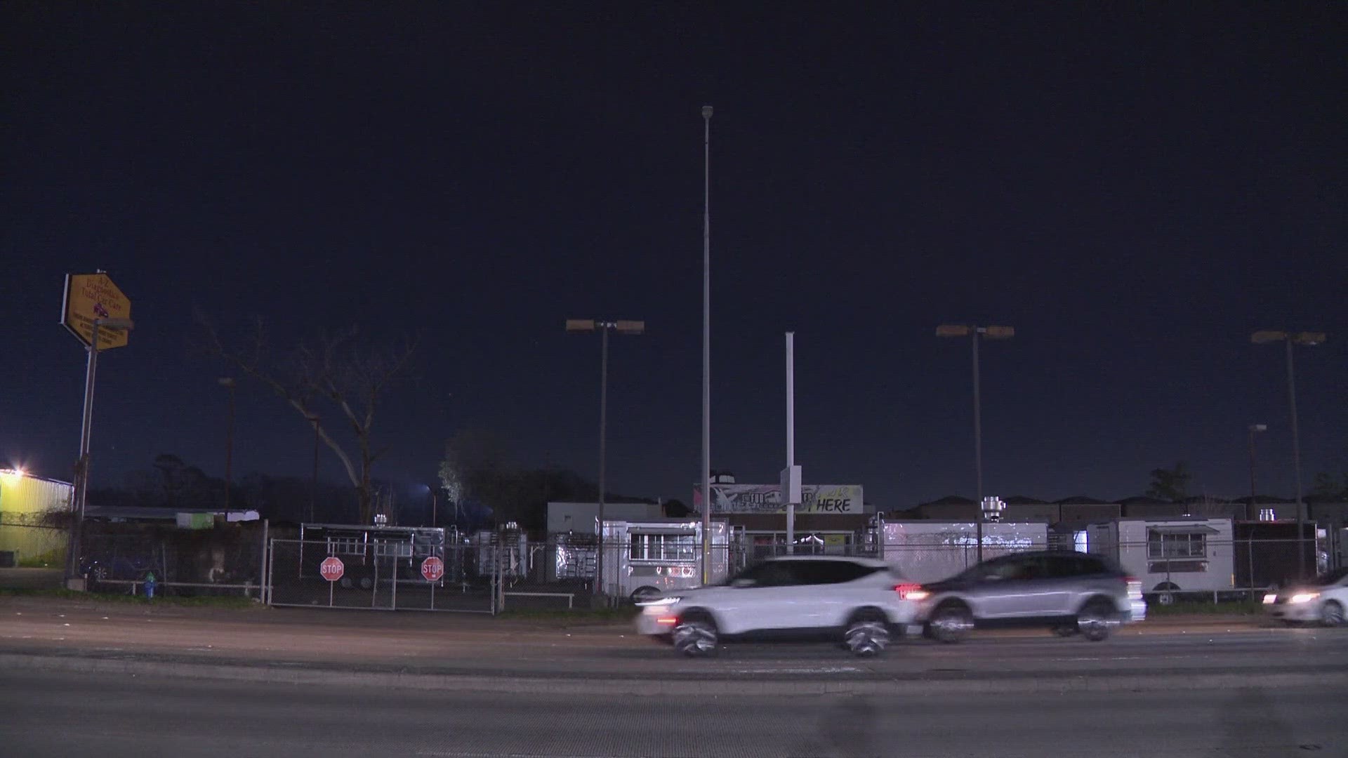 Residents said broken street lights cause dangerous driving conditions at night along North Shepherd. Last weekend, a boy was killed while he was crossing the road.