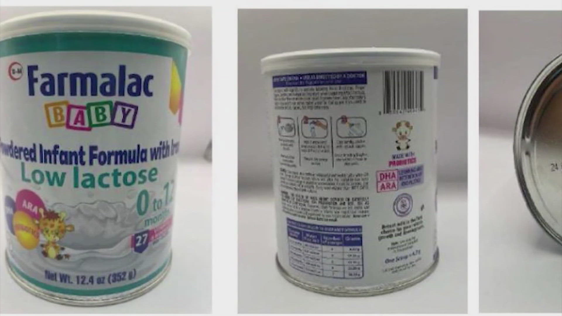 Texas-based company Dairy Manufacturers is recalling infant formula sold under the names Crecelac and Farmalac.