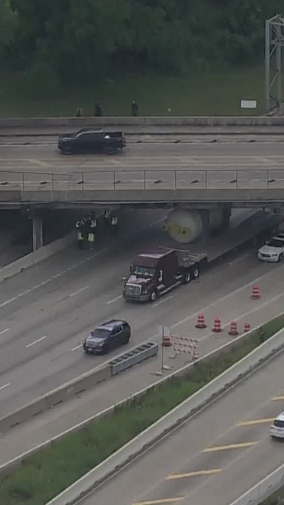 Another accident on the Katy Freeway and the Houston Avenue bridge ...