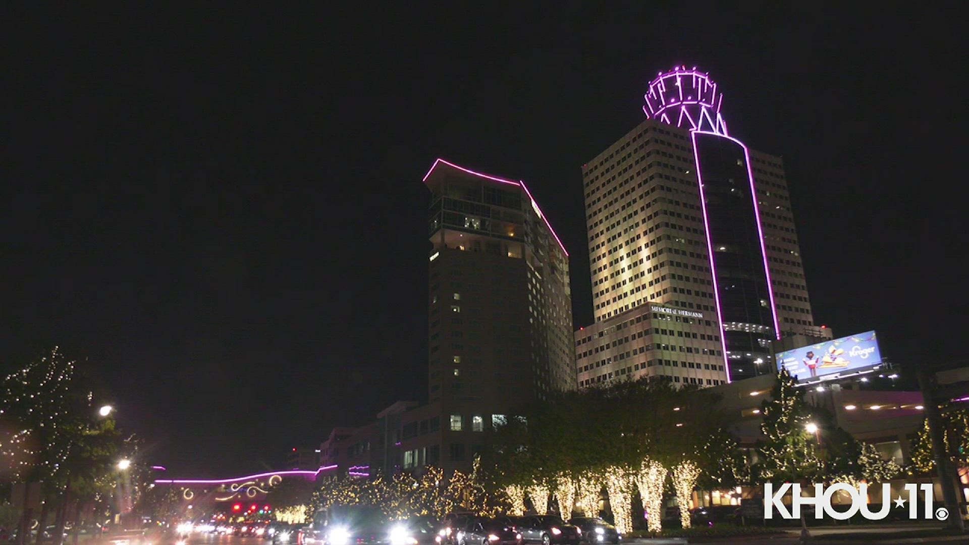 Memorial City turned pink to honor Madison Dubiski, the 23-year-old Cypress resident killed at Astroworld Festival. Pink was her favorite color.