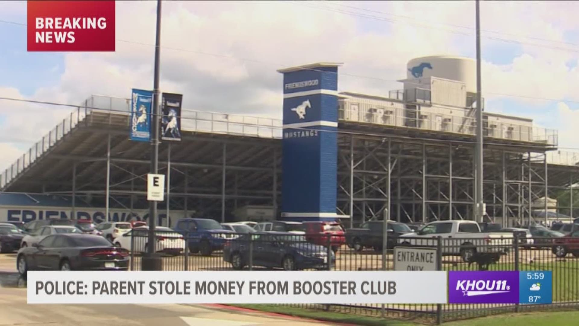 Detectives heard complaints Friday from boosters claiming a volunteer stole donations from the Friendswood High School booster club. The money was earmarked to help the school's 800 athletes buy equipment and pay fees. 