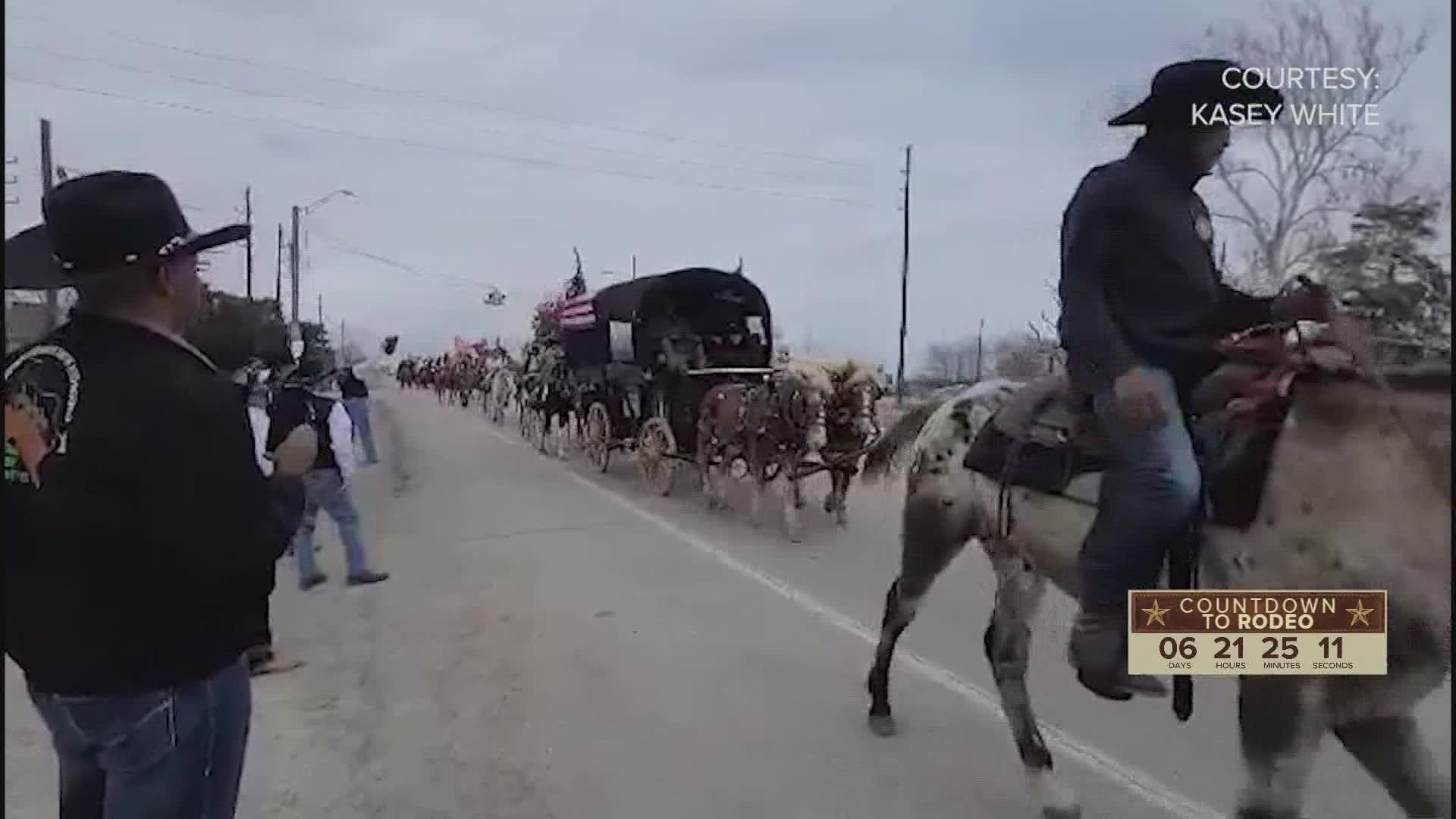 RodeoHouston is just days away and trail riders are making their way into town.