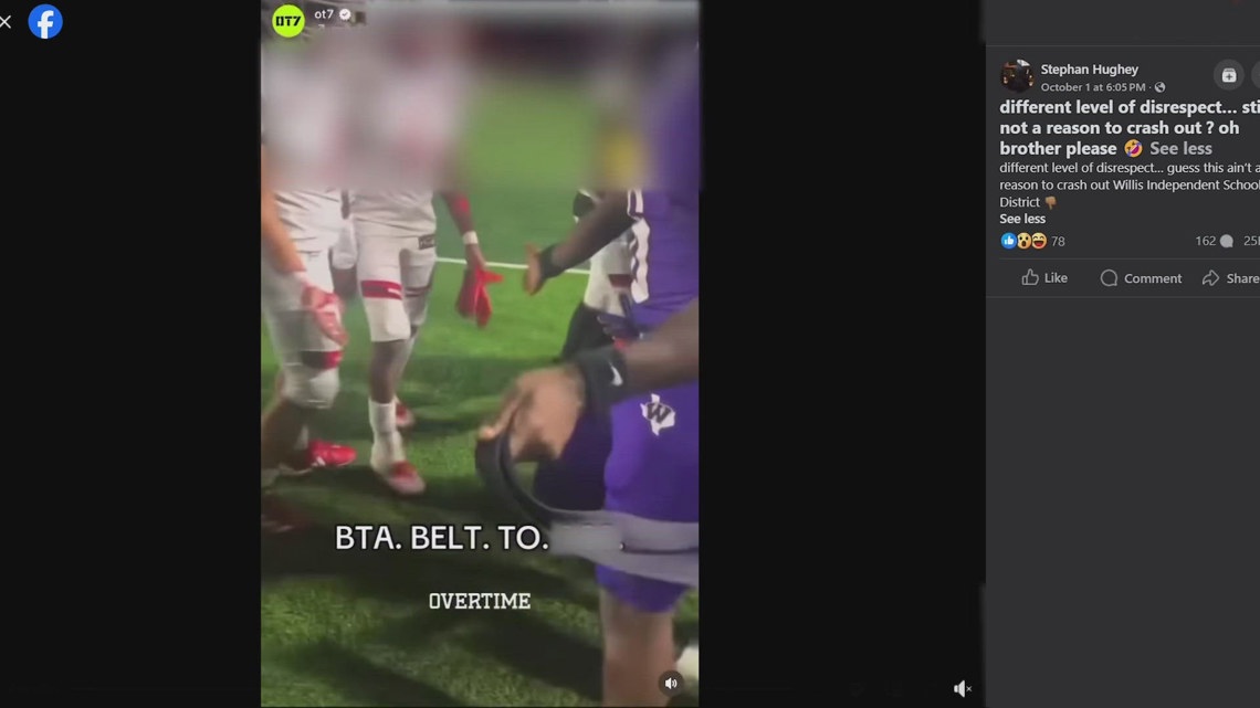 Texas high school football players participate in viral trend