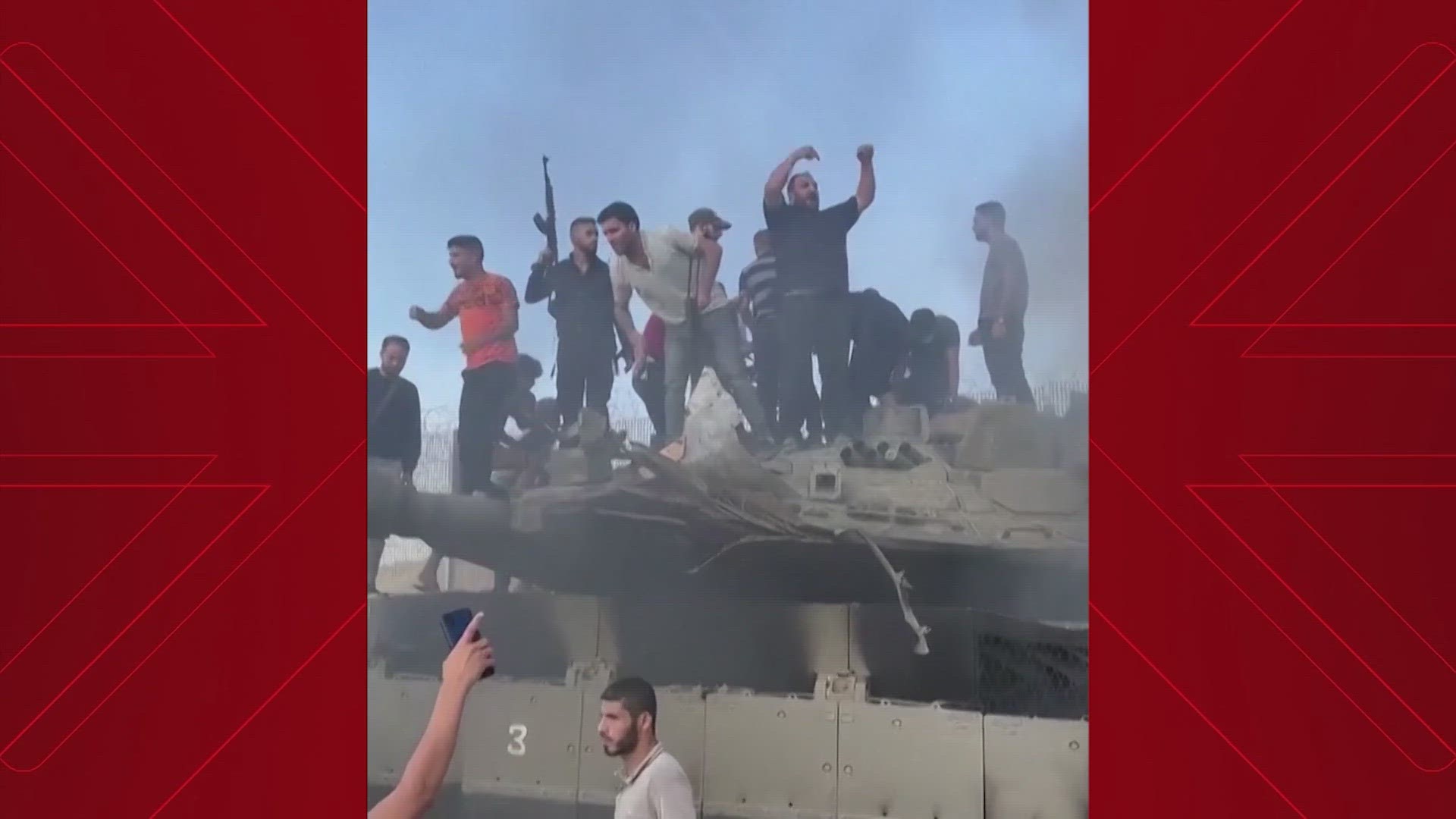 Videos released by Hamas appeared to show at least three Israelis captured alive.